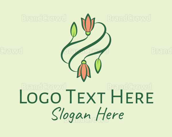 Elegant Tulip Flowers Logo