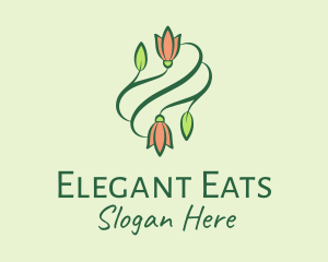 Elegant Tulip Flowers  logo design