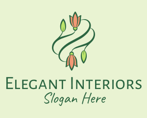 Elegant Tulip Flowers  logo design