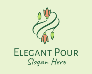 Elegant Tulip Flowers  logo design