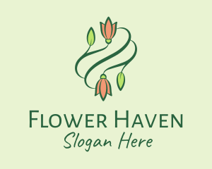 Elegant Tulip Flowers  logo design