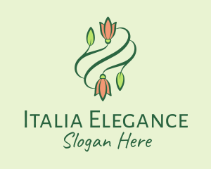 Elegant Tulip Flowers  logo design