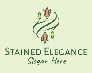 Elegant Tulip Flowers  logo design