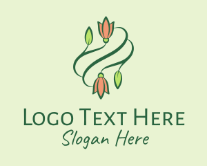 Floral - Elegant Tulip Flowers logo design