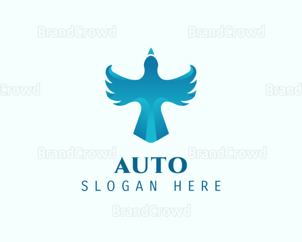 Gradient Bird Aviation Logo