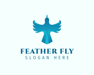 Gradient Bird Aviation logo design