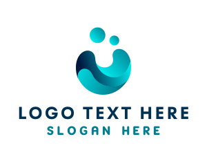 Toilet Paper - Gradient Water Hygiene logo design