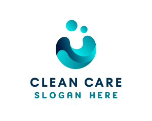 Gradient Water Hygiene logo design