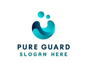 Disinfectants - Gradient Water Hygiene logo design