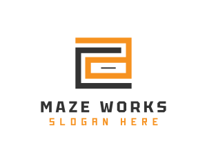 Maze - Abstract Maze Company logo design