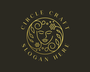 Girl Face Beauty logo design