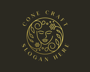 Girl Face Beauty logo design