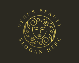 Girl Face Beauty logo design