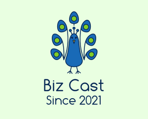 Bird Sanctuary - Wild Peacock Bird logo design