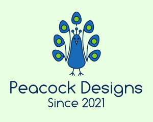 Peacock - Wild Peacock Bird logo design