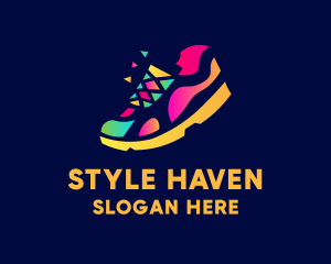 Shoe - Cool Sneaker Shoes logo design
