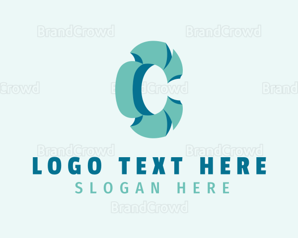 Modern 3D Letter C Company Logo