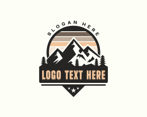 Forest - Summit Trek Hiker logo design