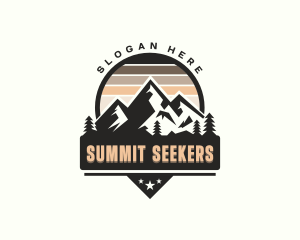 Summit Trek Hiker logo design