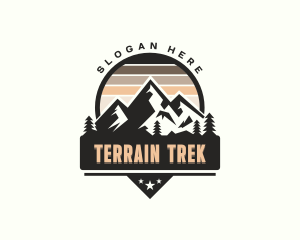 Summit Trek Hiker logo design