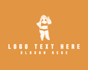 Plus Size - Woman Adult Lingerie logo design