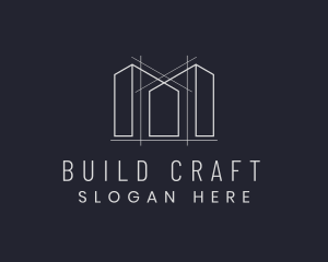 House Architecture Building logo design