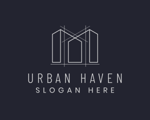 House Architecture Building logo design