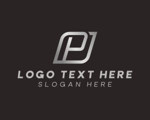 Grayscale - Digital Startup Professional Letter P logo design