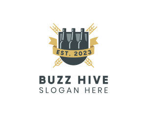 Beer Bottle Pub logo design