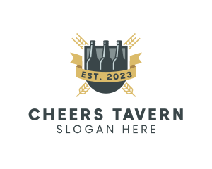 Pub - Beer Bottle Pub logo design