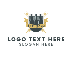 Beer Bottle Pub Logo