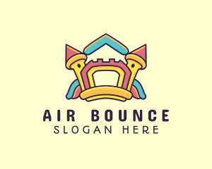 Inflatable - Inflatable Bounce House Playground logo design