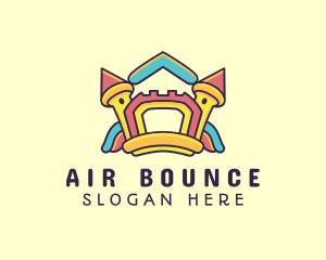 Inflatable Bounce House Playground logo design