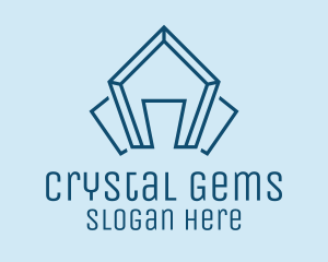 Blue Gem House  logo design