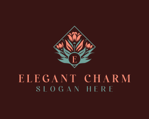 Flower Elegant Florist logo design