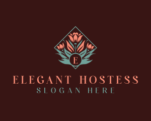 Flower Elegant Florist logo design