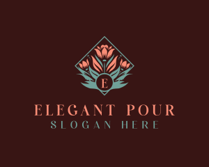 Flower Elegant Florist logo design