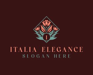 Flower Elegant Florist logo design