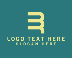 Yellow - Generic Letter BR Monogram logo design