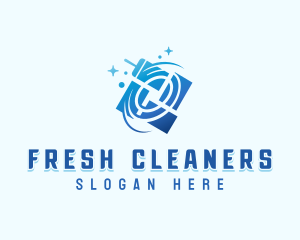 Squeegee Janitorial Cleaner logo design