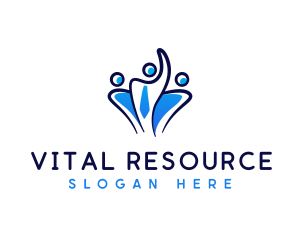 Resource - Human Professional Career logo design