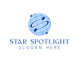 World Star Letter S logo design