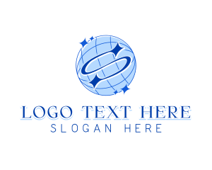 World - World Star Letter S logo design