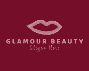 Cosmetic - Watercolor Lips Cosmetic logo design