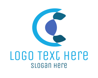 Abstract Blue Letter C Logo Brandcrowd Logo Maker