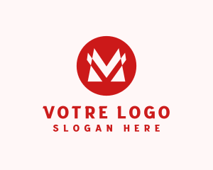 Letter M Multimedia Company Logo