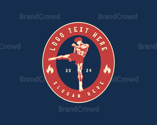 Martial Arts Fighter Logo