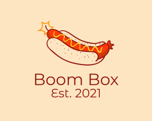 Explosion - Dynamite Sausage Bun logo design