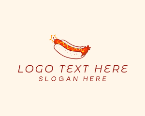 Sausage - Dynamite Sausage Bun logo design