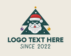 Tree - Christmas Santa Tree logo design